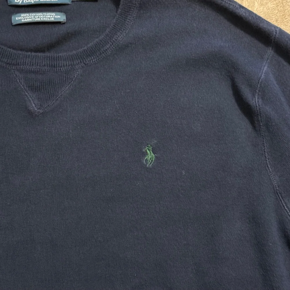 Polo Ralph Lauren Mens XXL Navy Blue Cotton Crewneck Sweater